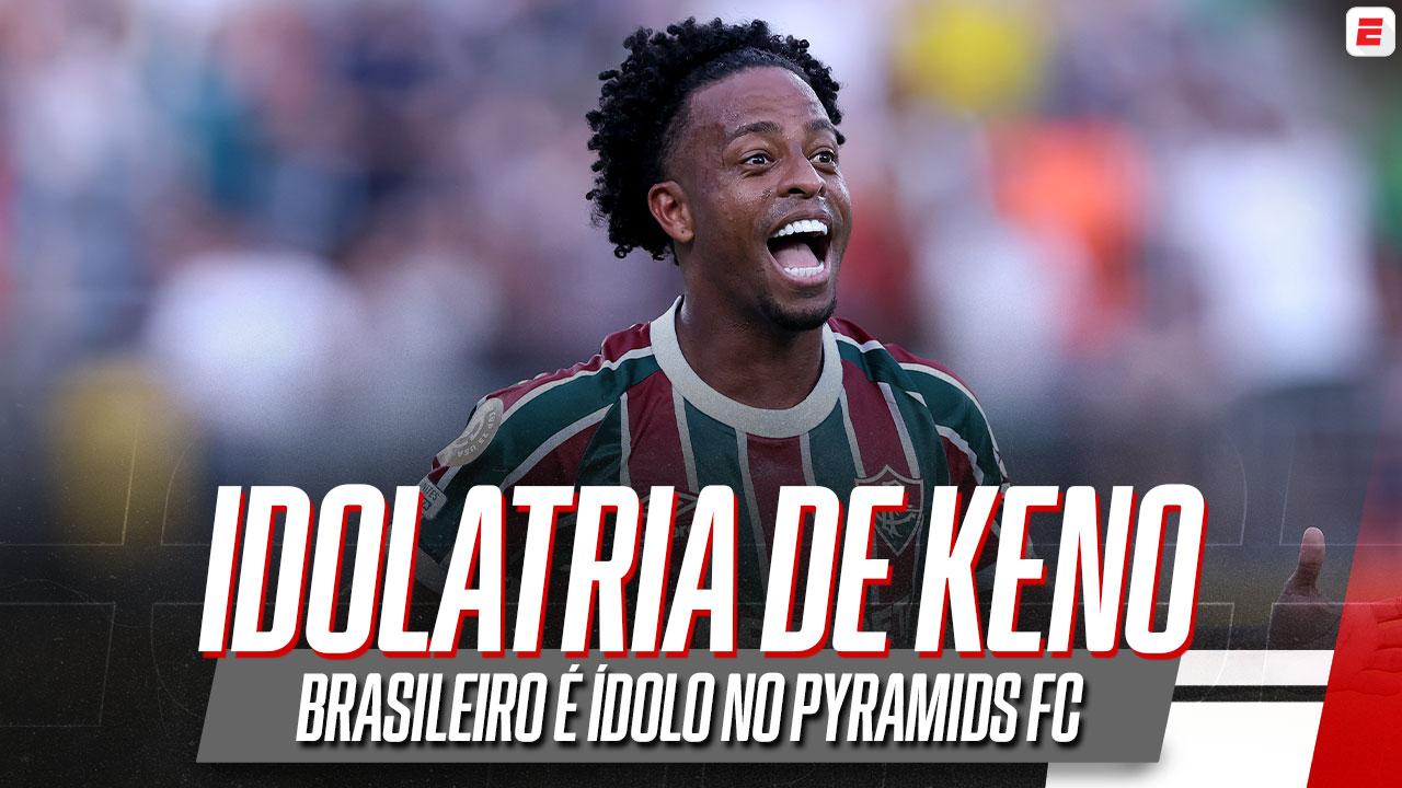 Ewerton, do Pyramids FC, fala sobre a idolatria de Keno no clube e a paixão dos egípcios pelo futebol brasileiro