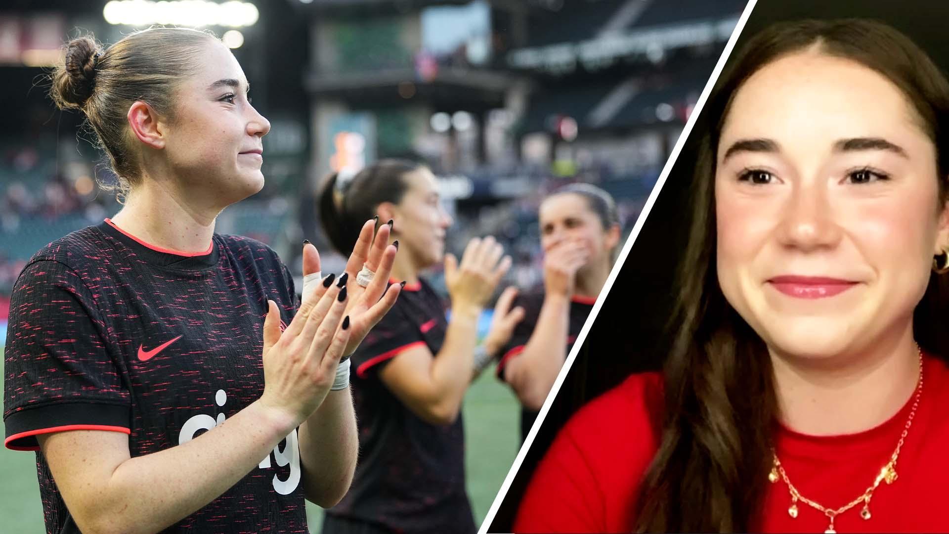 Olivia Moultrie: I can't wait to continue my journey with the Portland Thorns