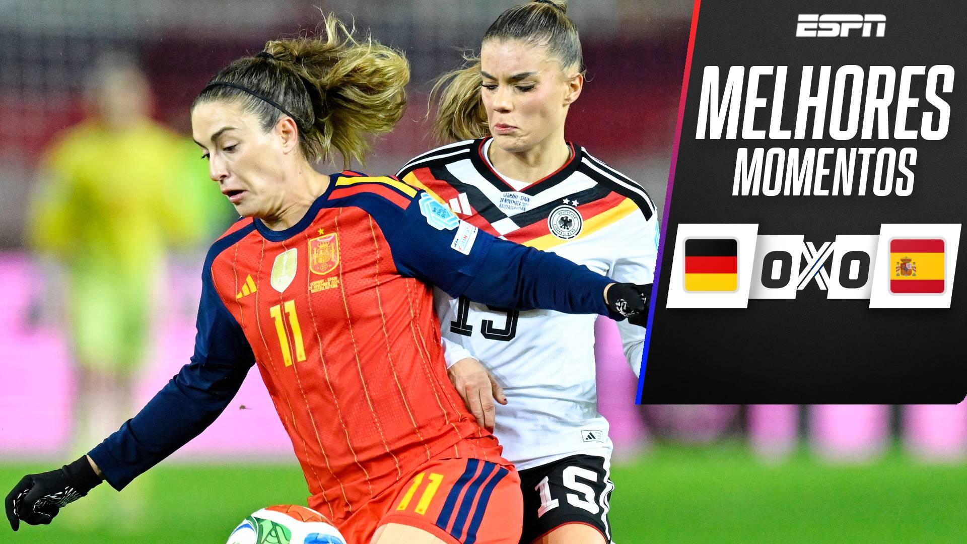 Alemanha empilha chances, mas fica no empate com a Espanha pela ida da final da Nations League feminina; VEJA