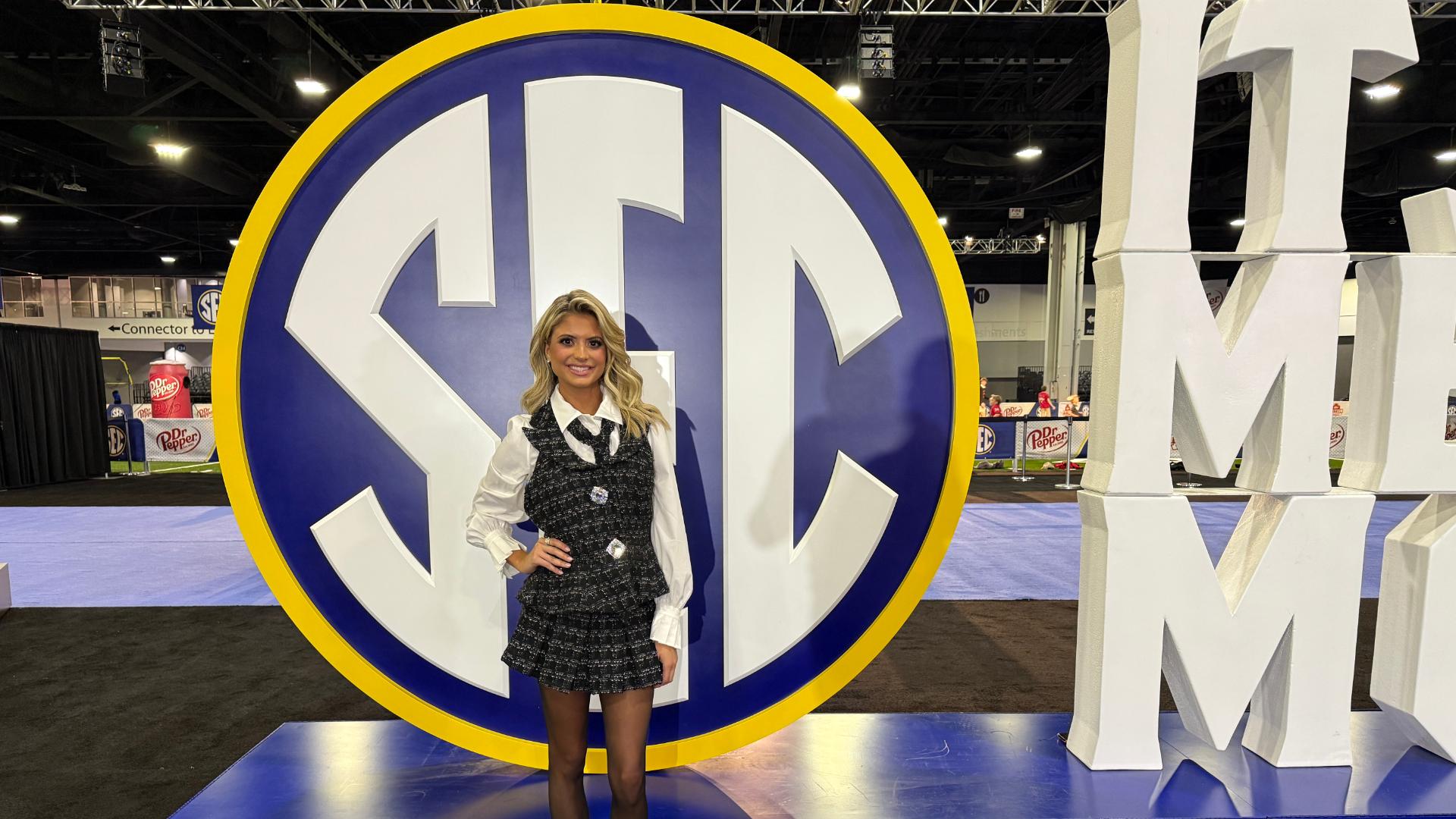 Kylan Darnell welcomes fans to the 2025 SEC Football Championship