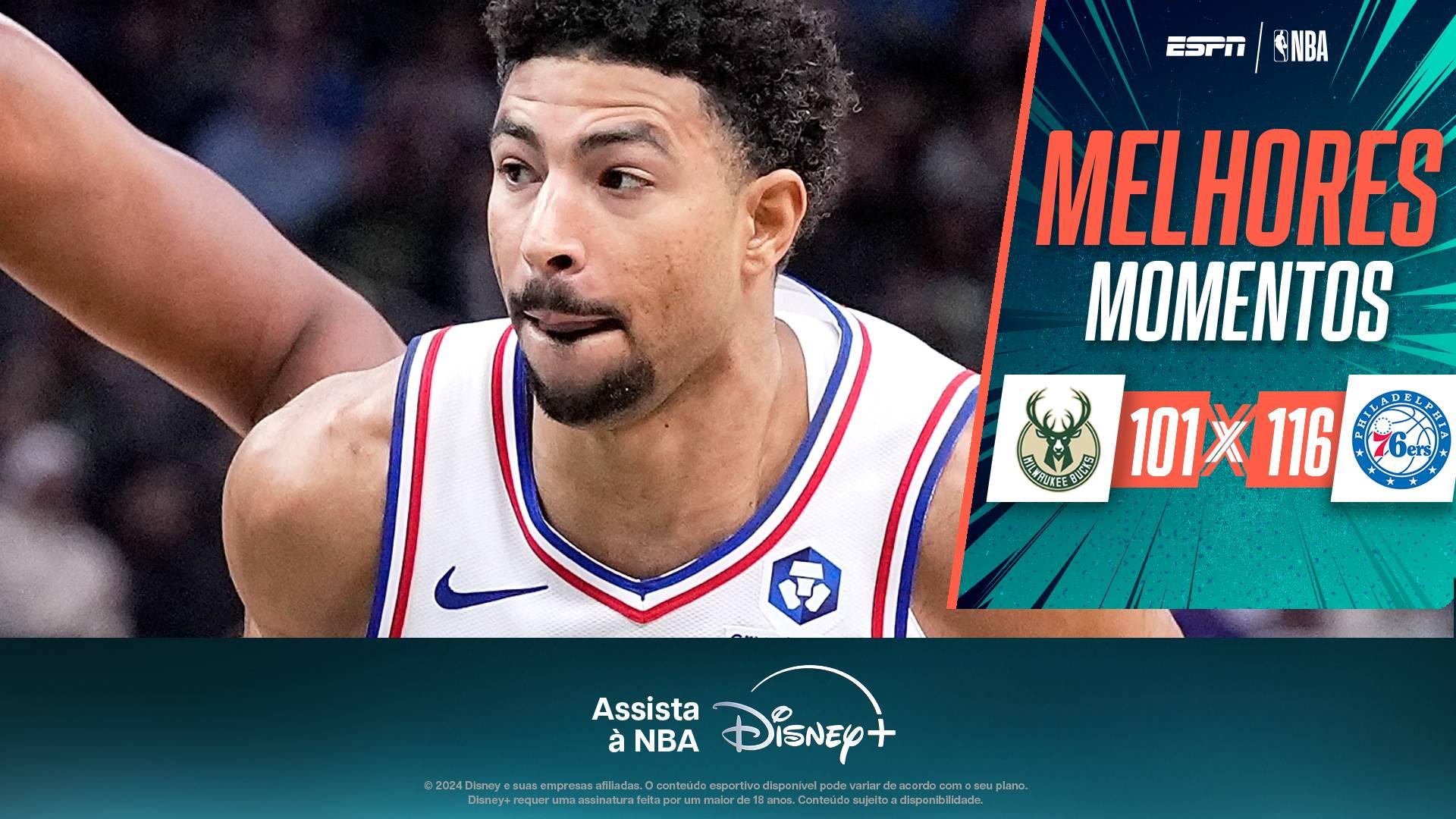 Quentin Grimes é certeiro do perímetro, e 76ers dominam os Bucks