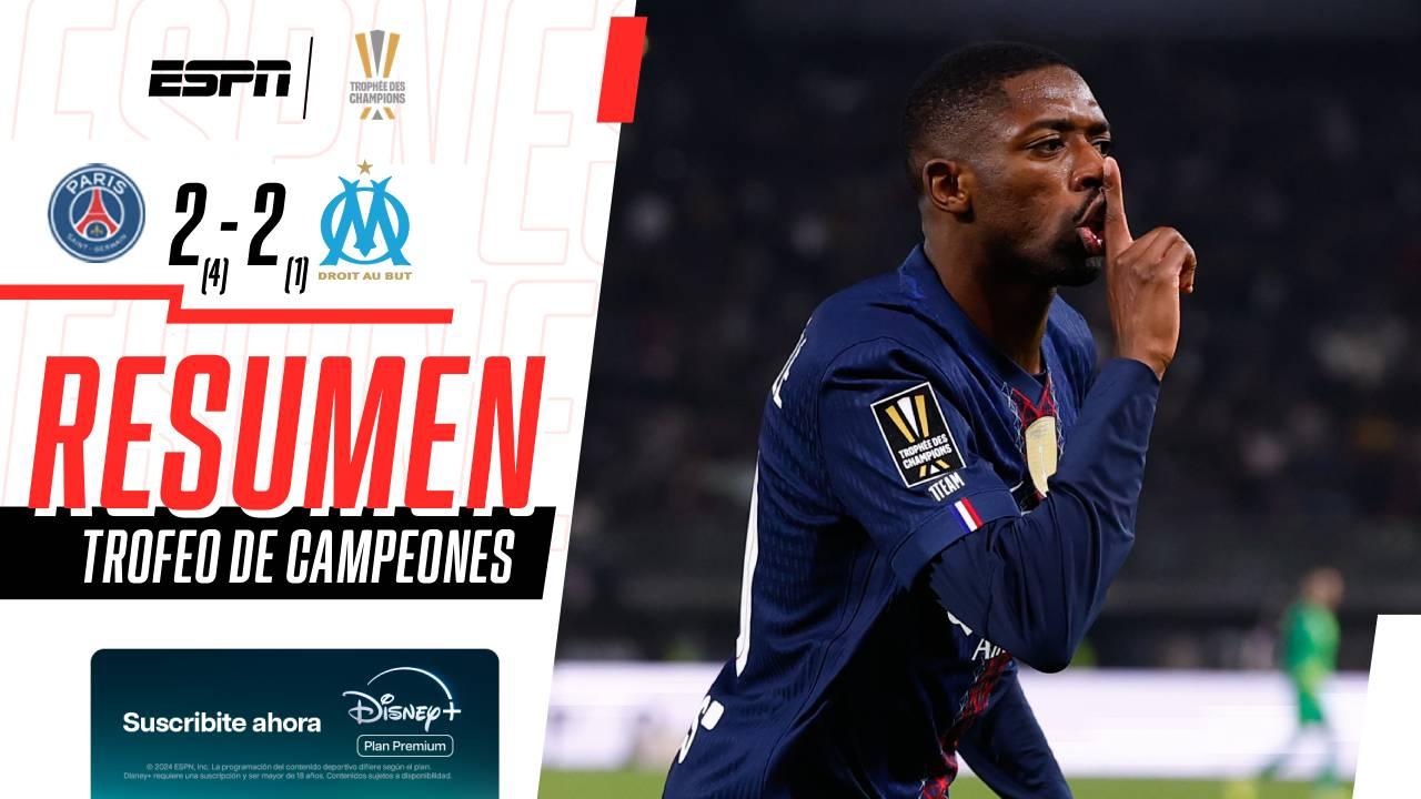 PSG venció por penales al Marsella y se quedó con el Trofeo de Campeones