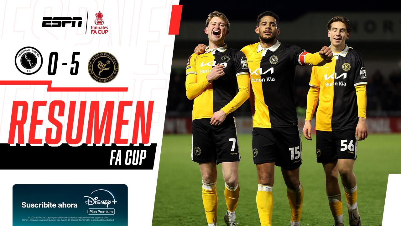 Burton se llevó puesto a Boreham Wood y avanzó en la FA Cup