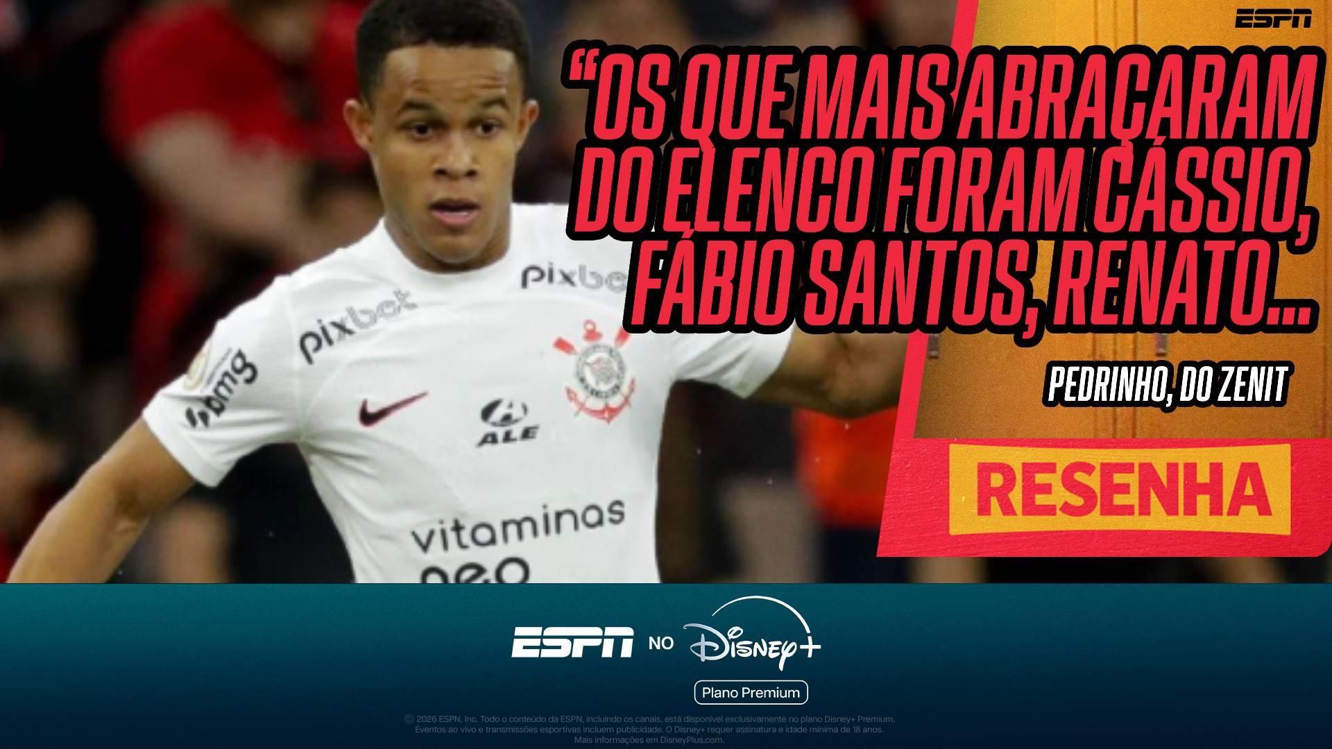 Promessa da base com pouco tempo no profissional até venda do Corinthians para o Zenit, Pedrinho lembra único gol: 'Emoção teria sido muito maior se...'