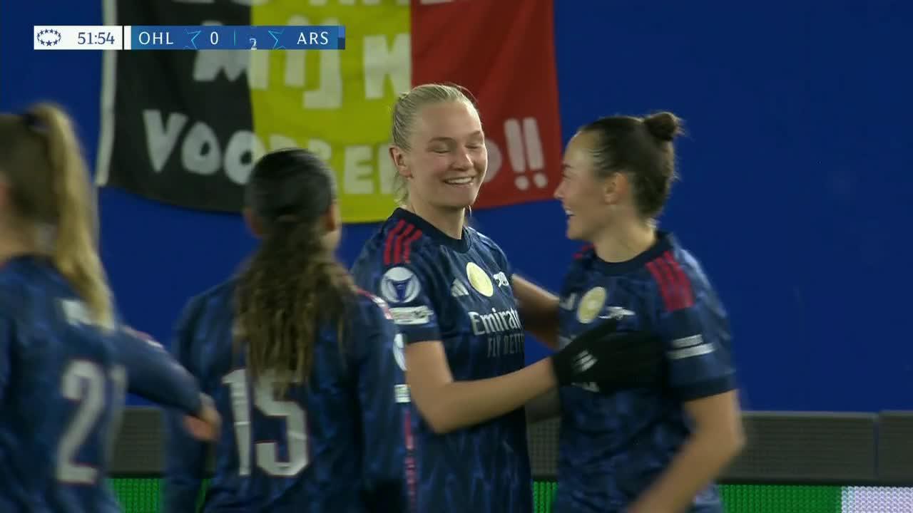 ¡Doblete de Frida Maanum pone 3-0 en el marcador!