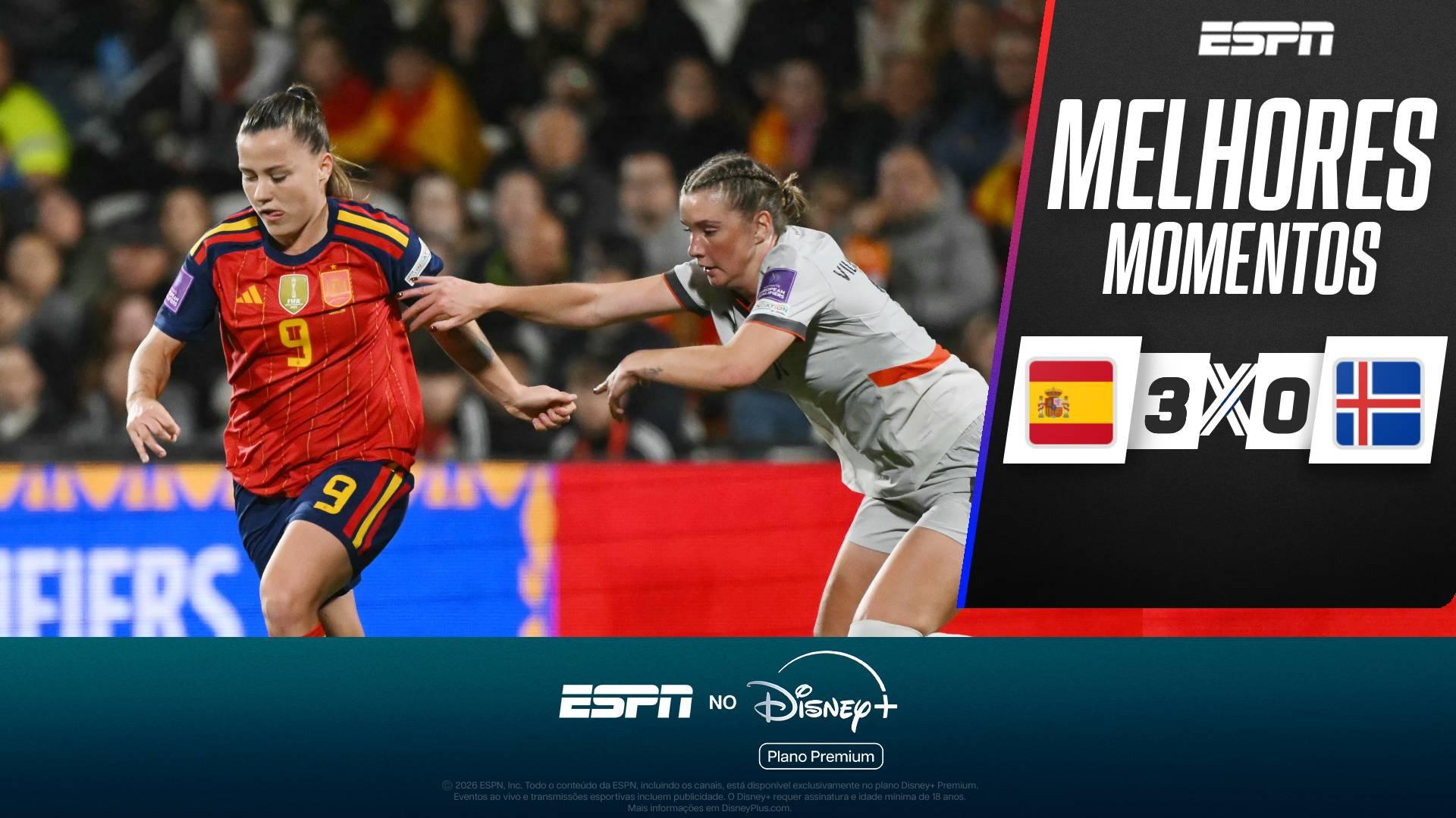 Golaço de Clàudia Pina, primeiro gol de Edna Imade pela Seleção Espanhola e mais: VEJA melhores momentos