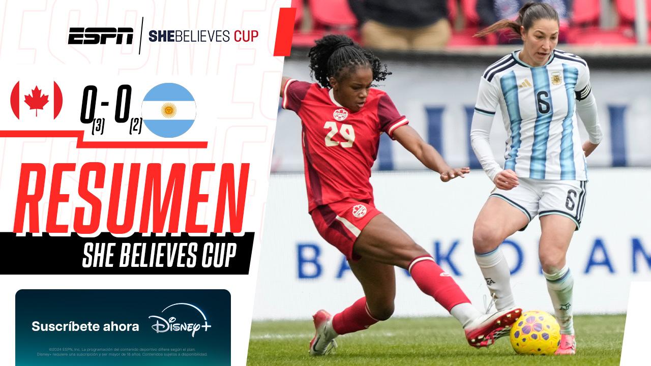 Argentina hizo un buen partido ante Canadá y cayó en penales