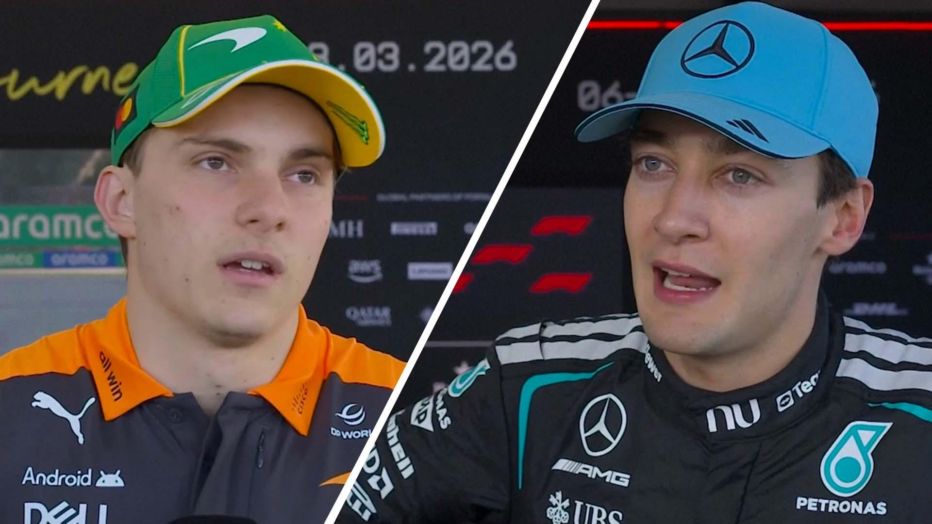 Drivers react to George Russell winning the Australian GP