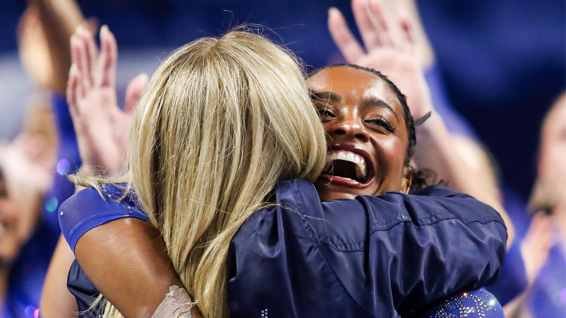 Selena Harris-Miranda snags Perfect 10 in beam vs. LSU