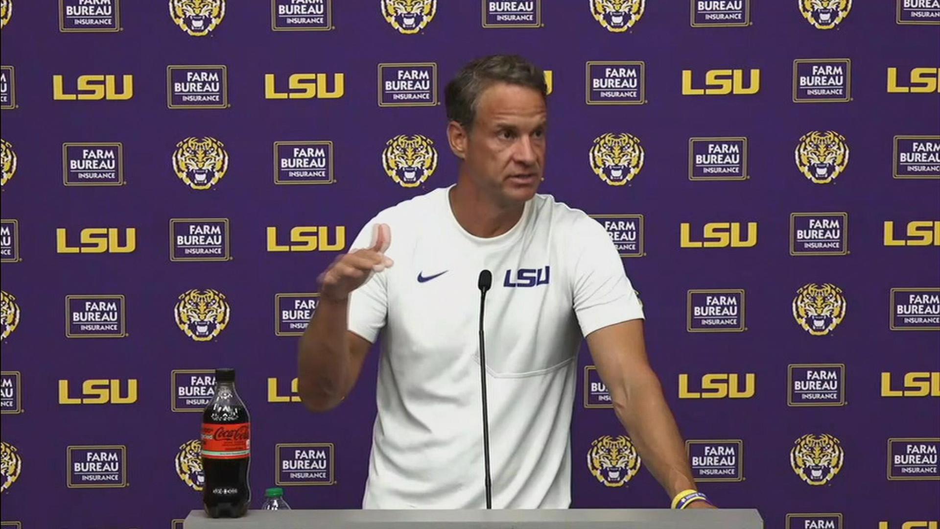 LSU's Kiffin details status of QB Leavitt, team evaluations