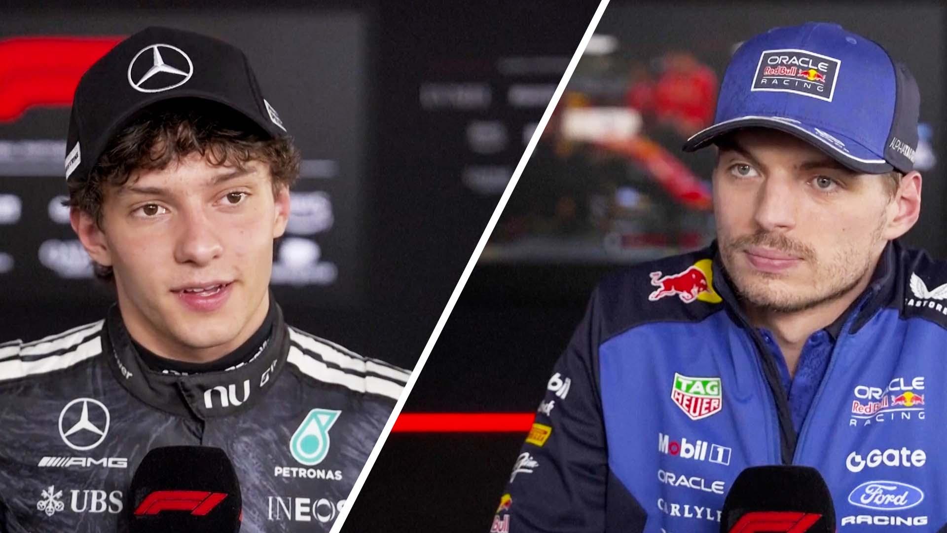 Drivers react to Andrea Antonelli claiming pole at the Japanese GP