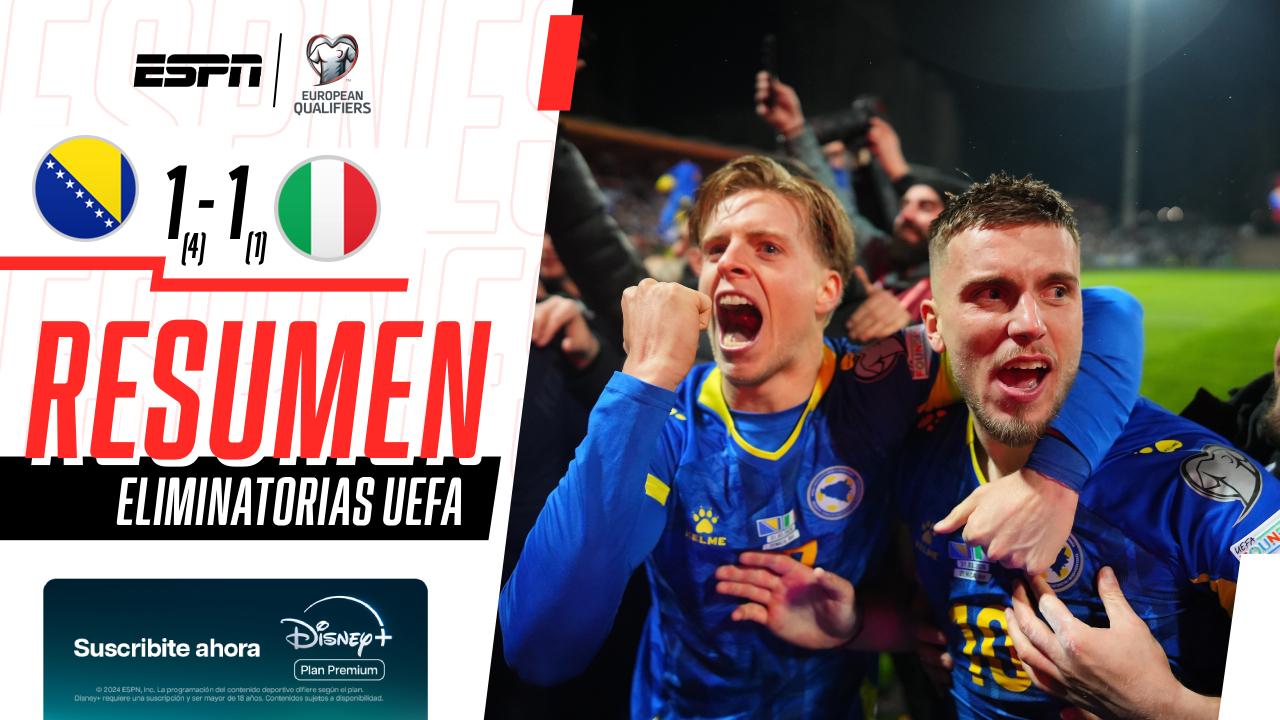 ¡Bosnia y Herzegovina al Mundial! Venció a Italia en los penales