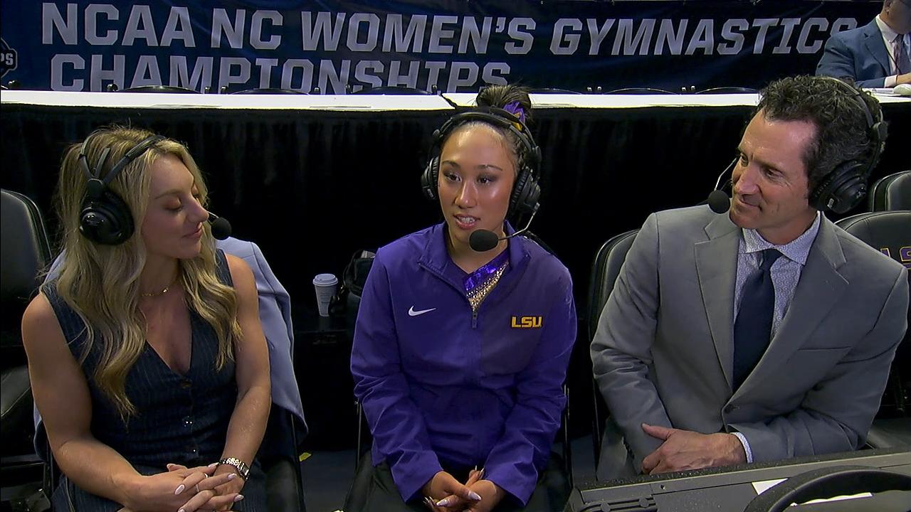 Kailin Chio recaps her two Perfect 10s in LSU's NCAA Regional win