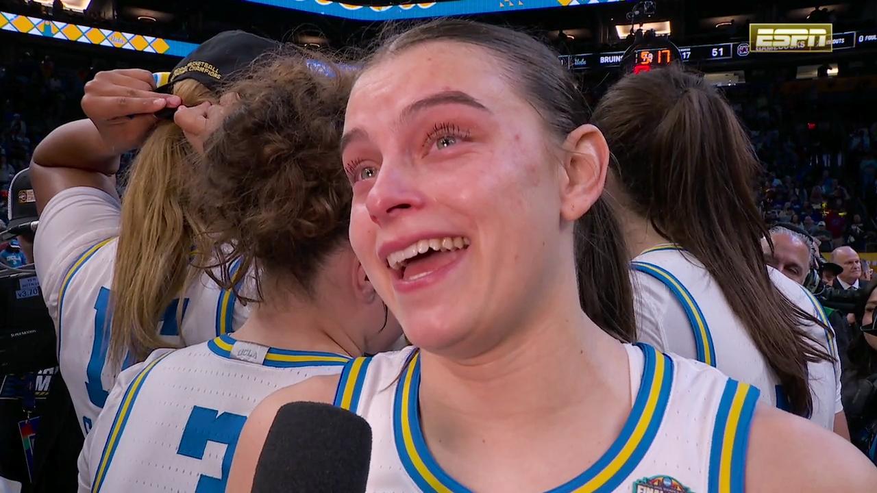 Gabriela Jaquez reacciona con lágrimas al tìtulo nacional de UCLA
