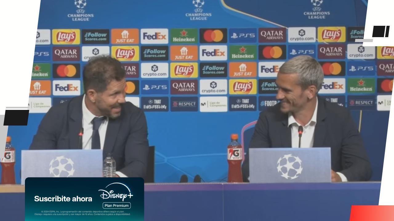 Emotivas palabras de Simeone a Griezmann en conferencia de prensa