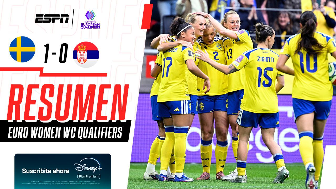 Suecia se impuso 1-0 a Serbia en fútbol femenino