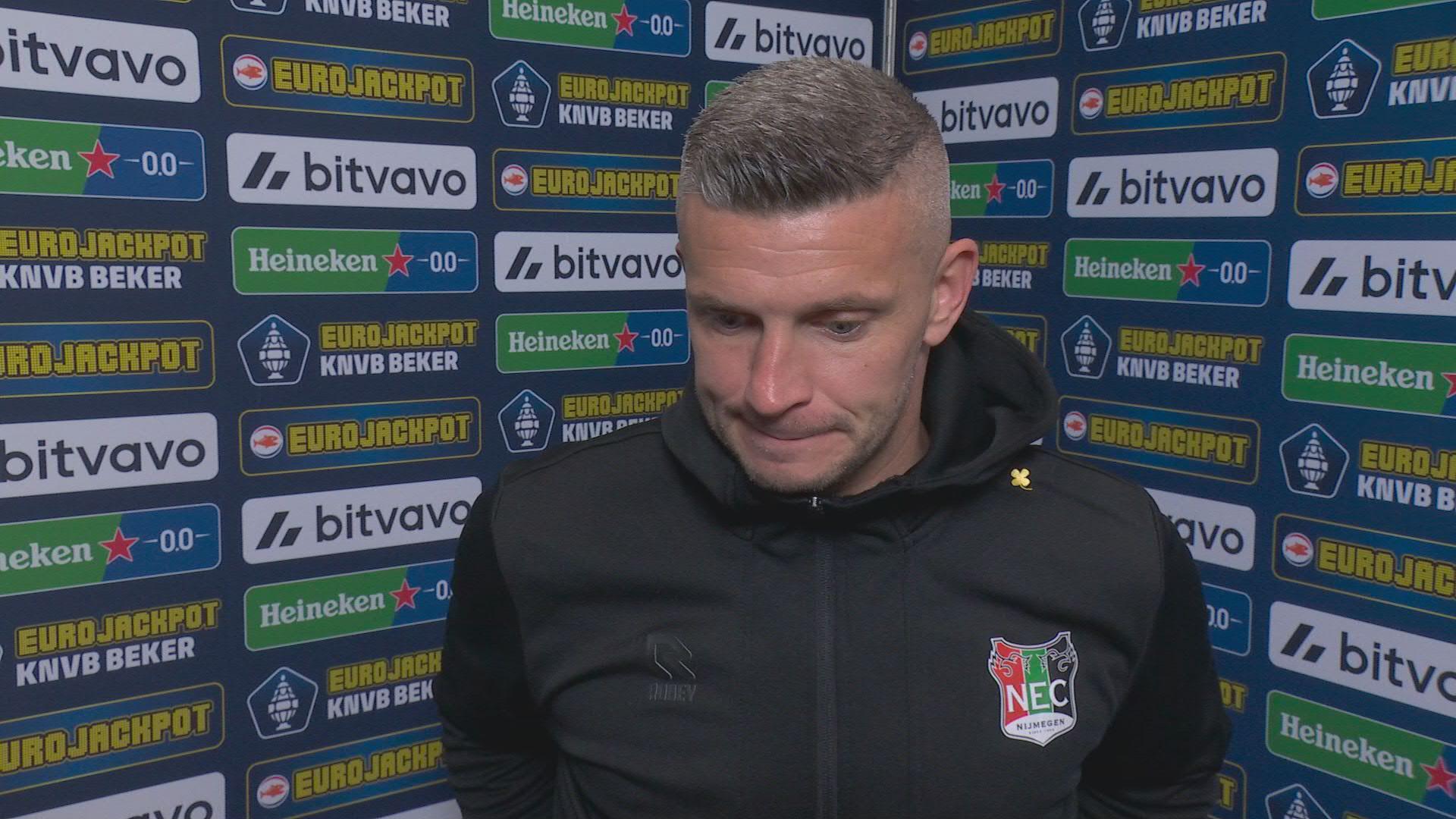 Linssen na verloren bekerfinale: "Ik denk dat we niet in ons spel kwamen vandaag"