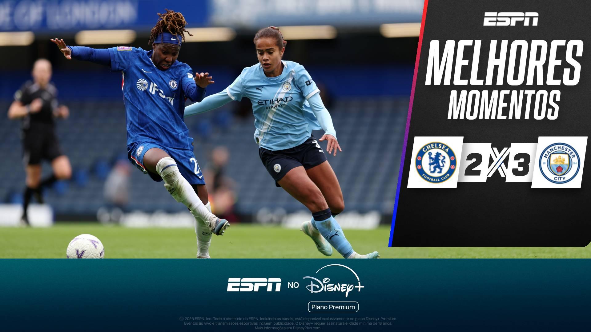Manchester City vira contra o Chelsea na prorrogação e vai à final da Copa da Inglaterra feminina; veja os melhores momentos