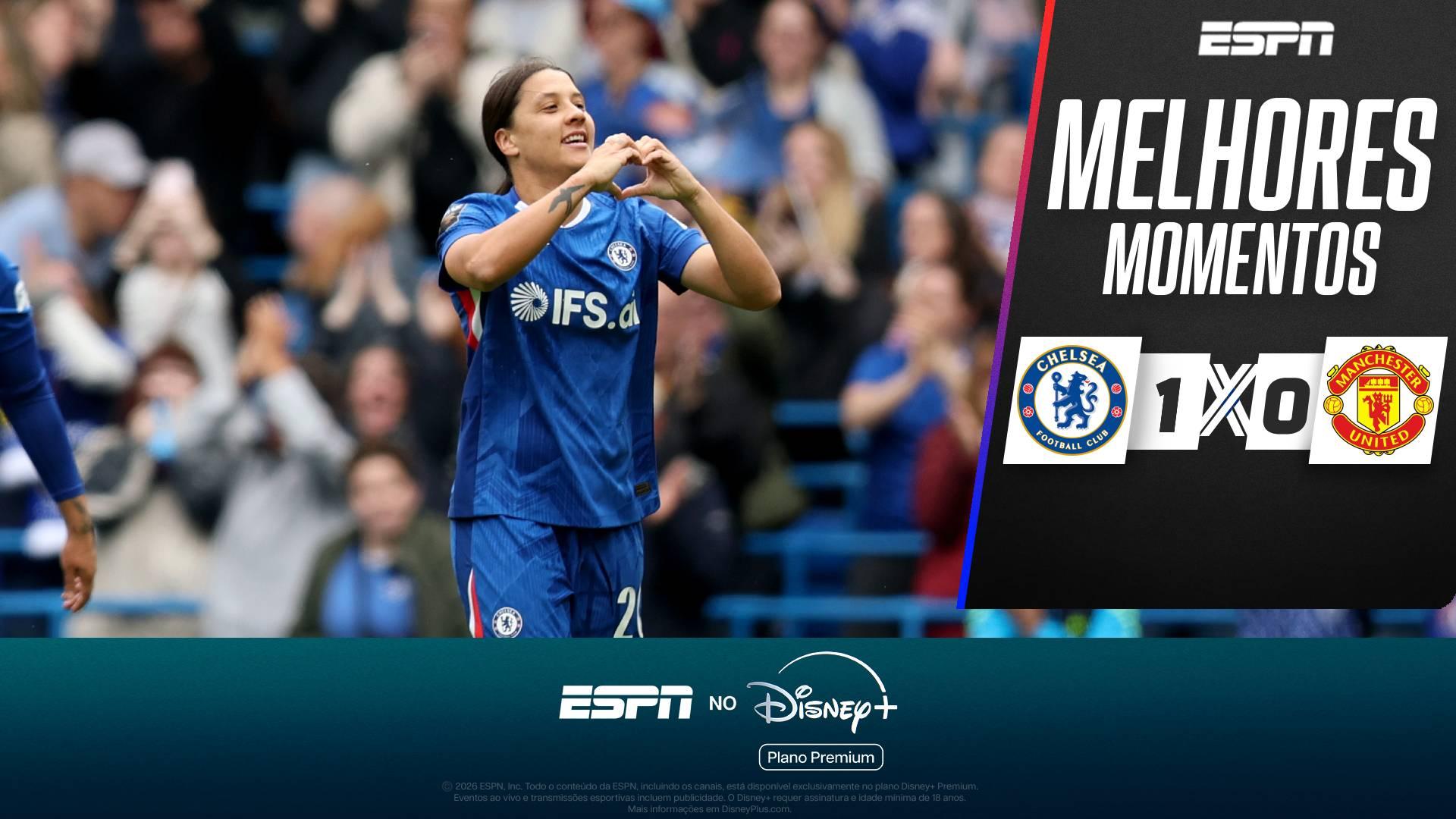 Chelsea vence o Manchester United em despedida de Sam Kerr; VEJA os melhores momentos