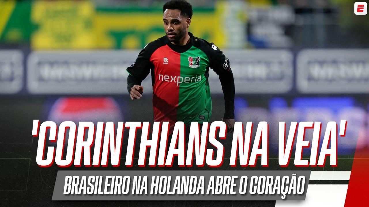 'Sonho': brasileiro sensação no futebol holandês se declara ao Corinthians e fala sobre possibilidade de jogar no clube