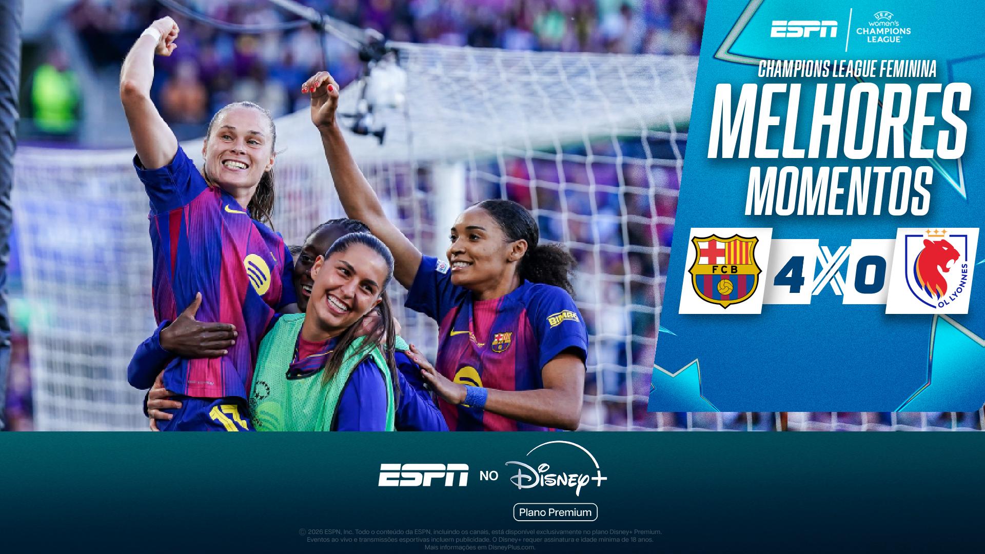 Barcelona vence o Lyonnes e conquista a Champions League Feminina; VEJA os melhores momentos