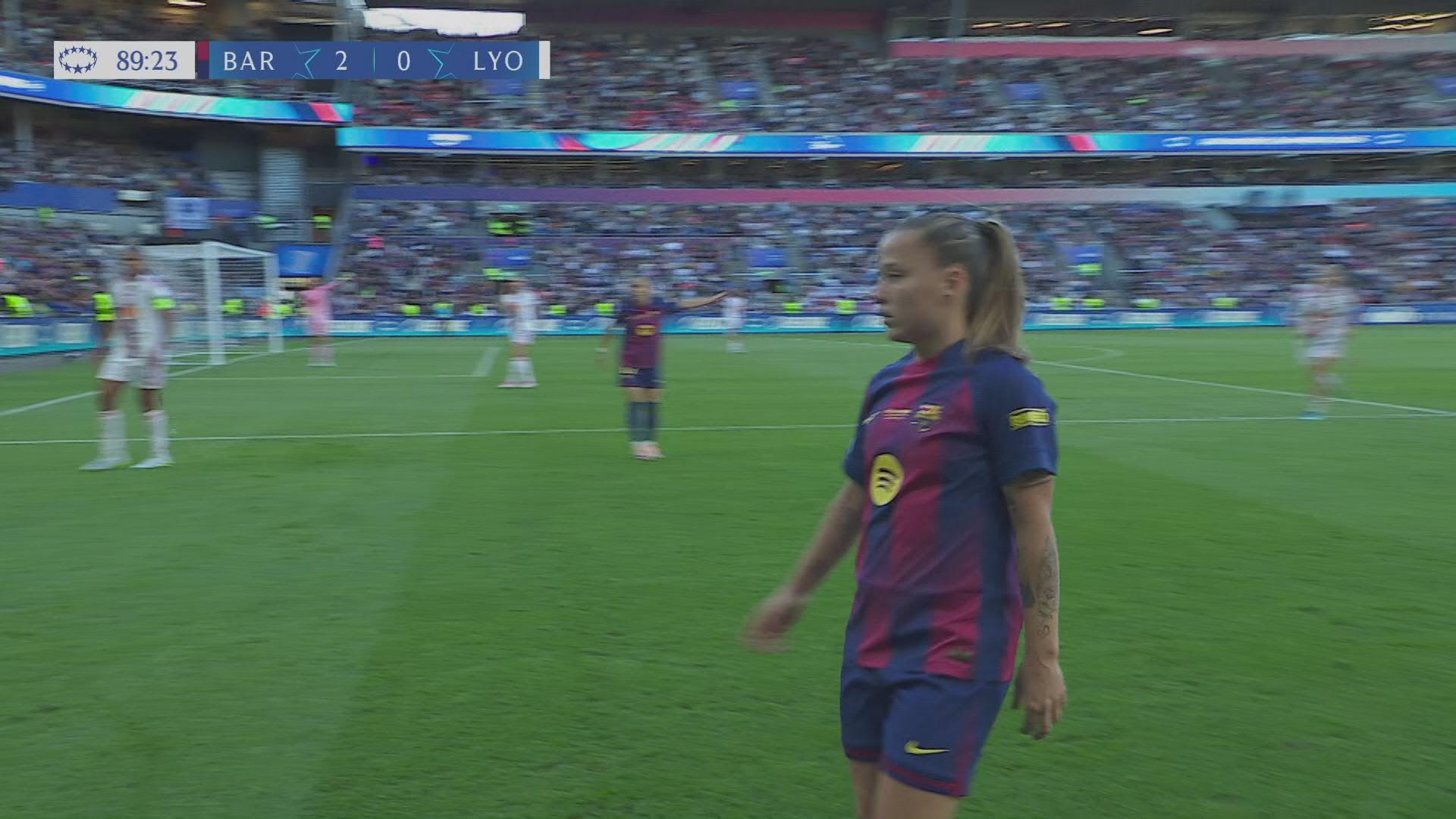 Geweldige goal zorgt voor beslissing in de finale van de Vrouwen Champions League
