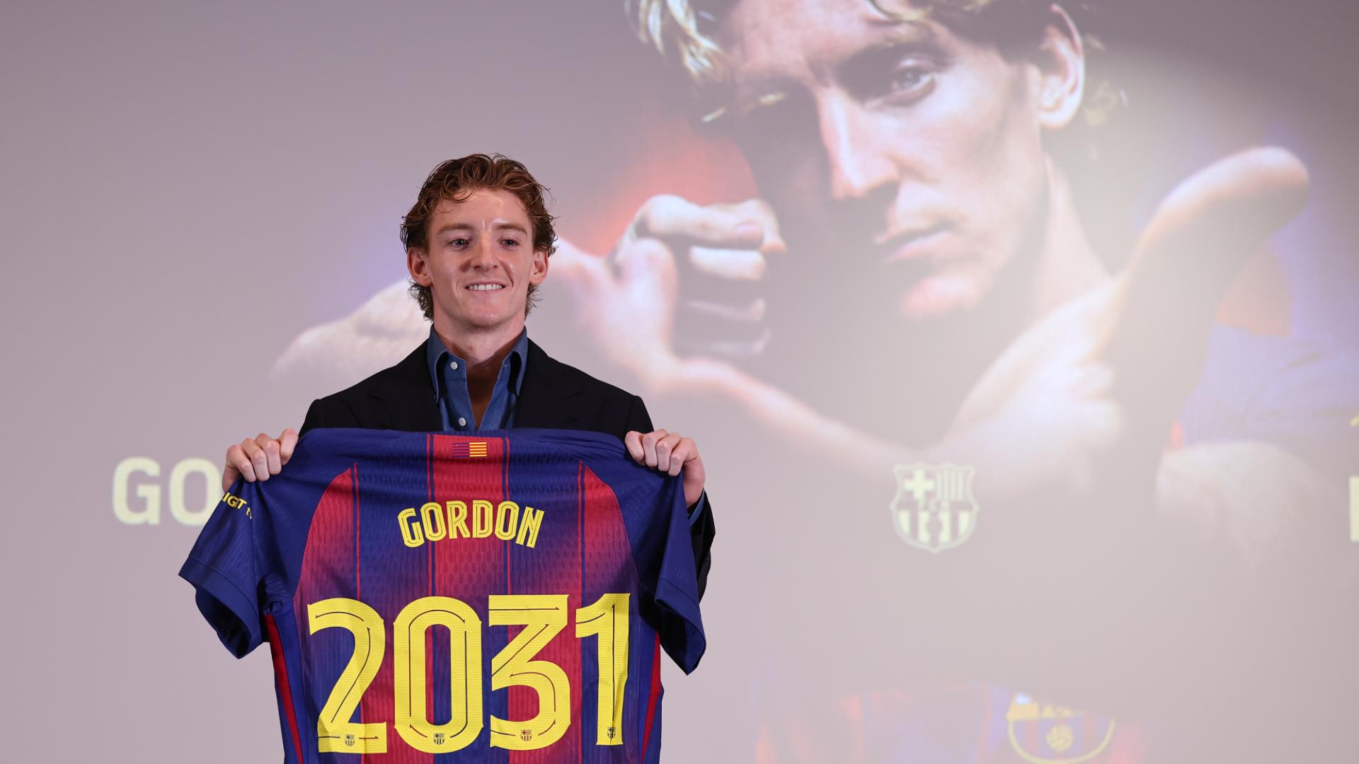 Gordon says joining Barcelona is 'dream come true'