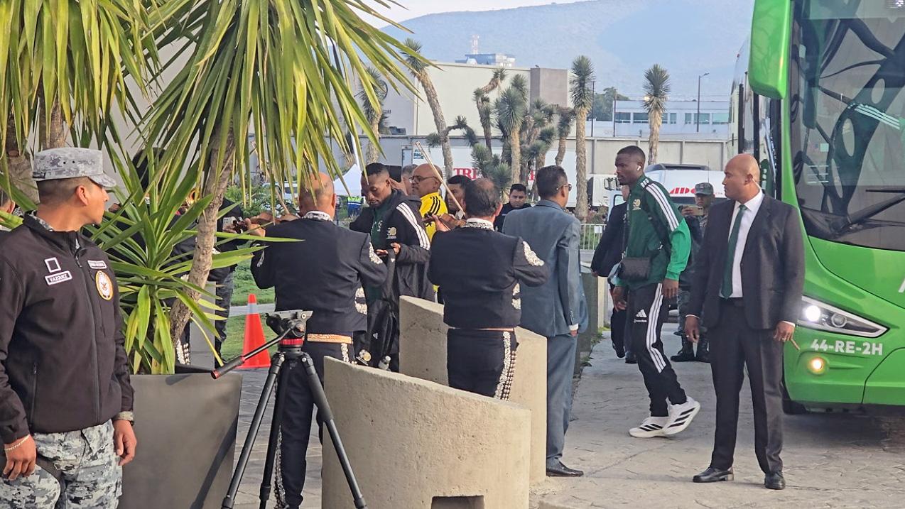 Así recibió Pachuca a Sudáfrica
