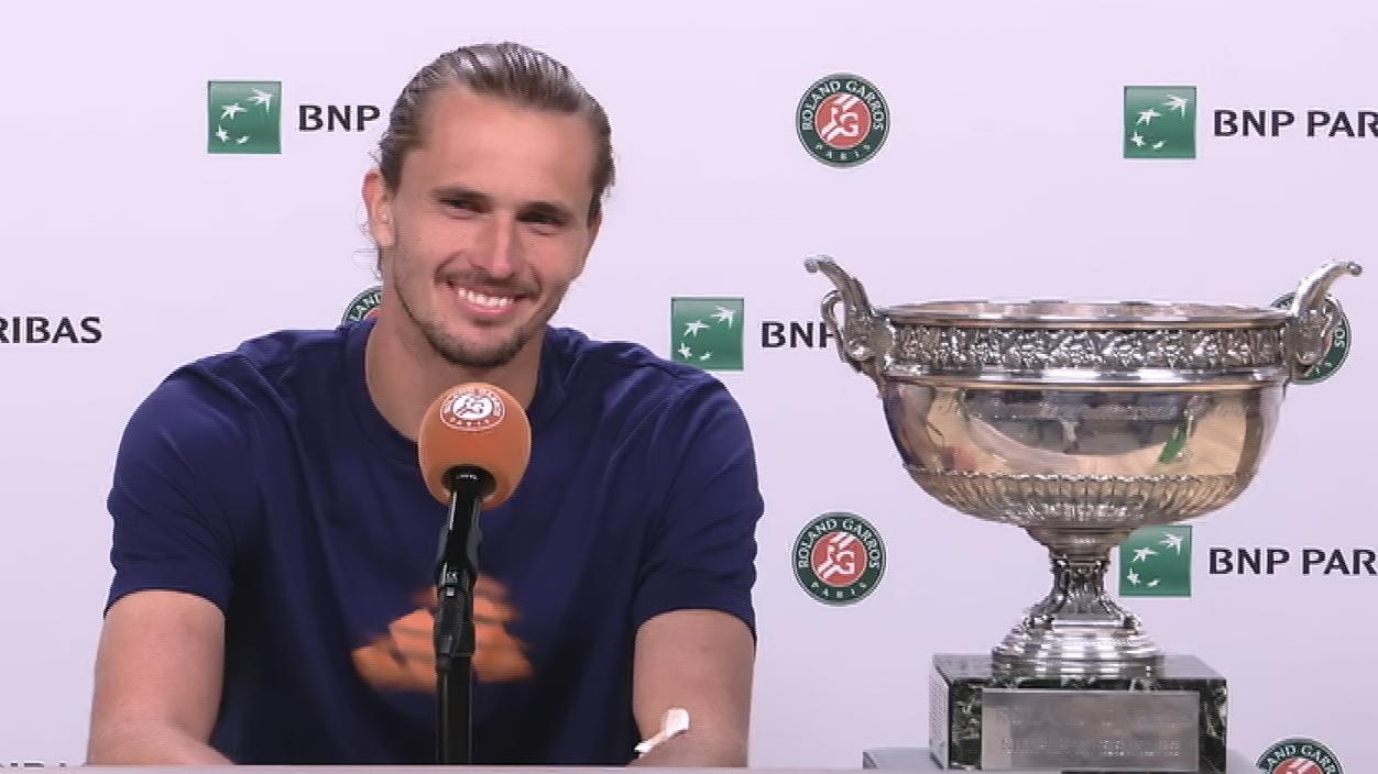 Alexander Zverev reflects after winning French Open