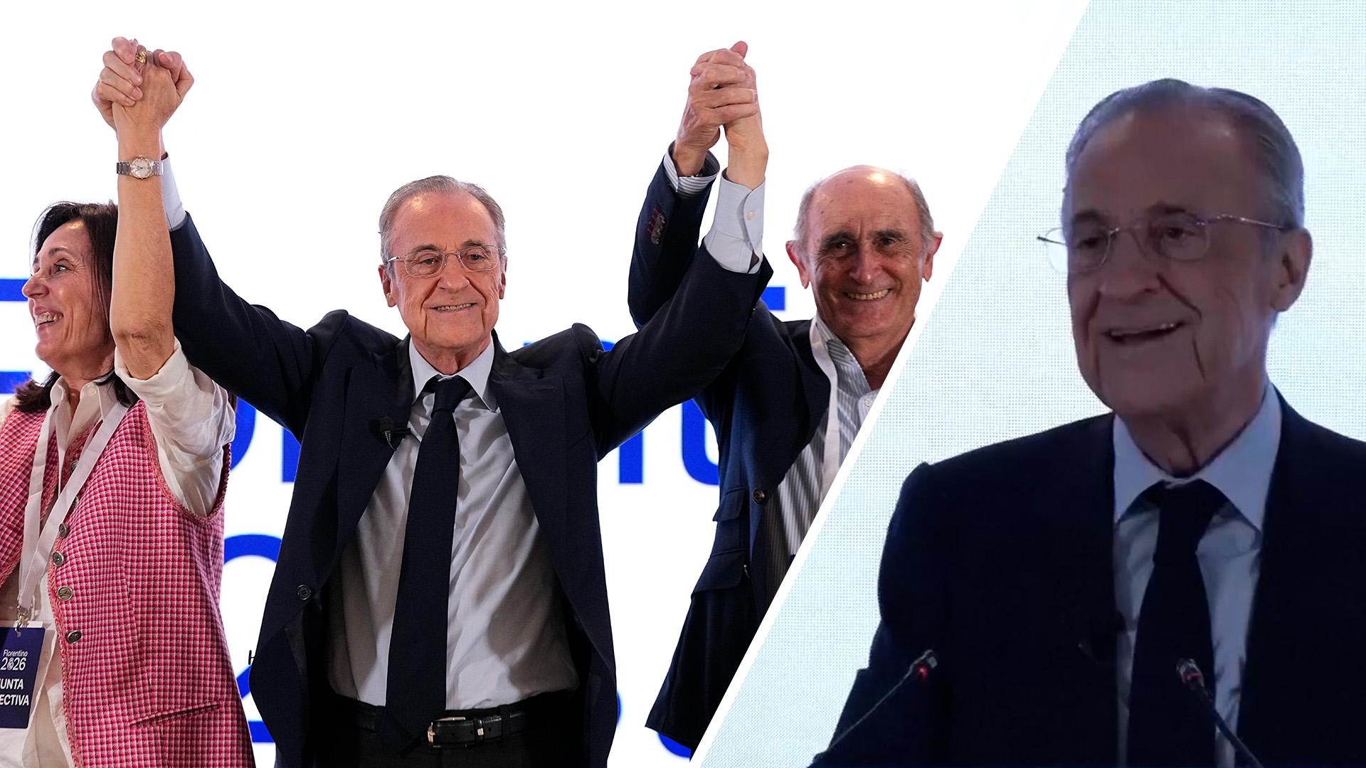 Perez hails 'extraordinary result' after winning Real Madrid presidential election