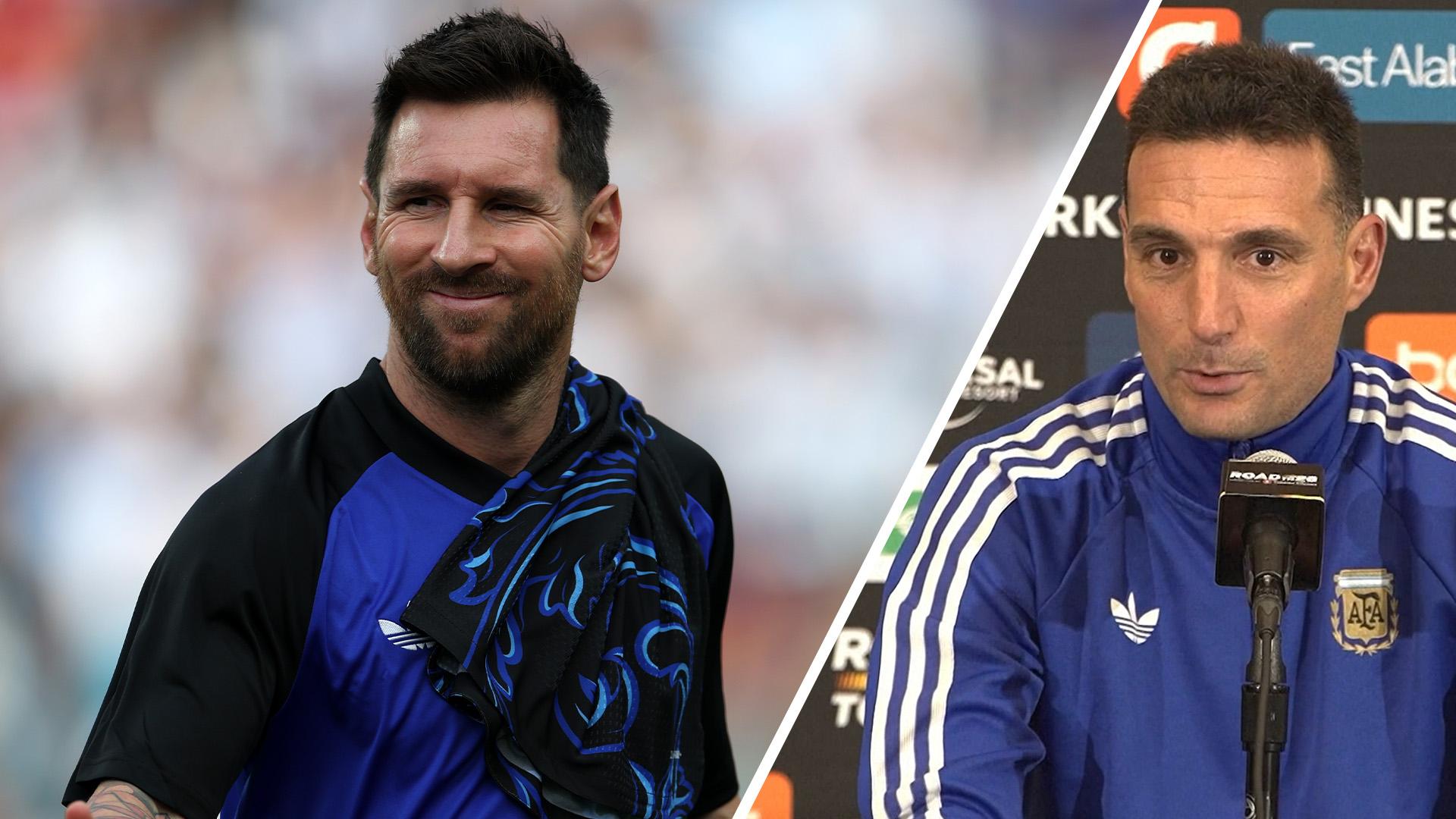 Scaloni: Messi will get minutes in Argentina World Cup friendly