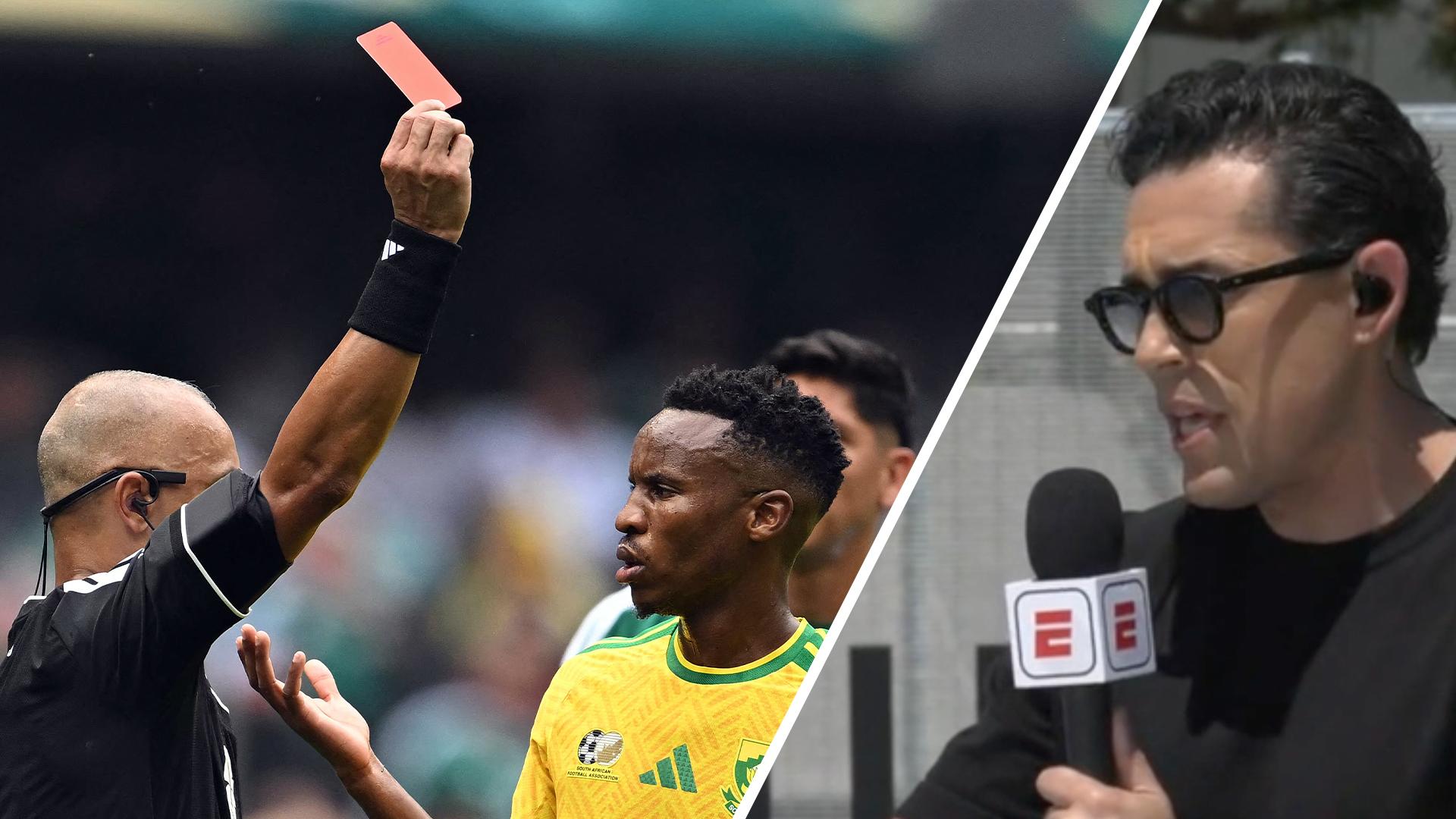 Gomez on South Africa's red cards: 'I have no idea what got into them'