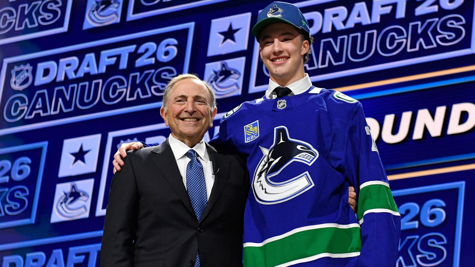 Vancouver Canucks select Caleb Malhotra at No.3 in NHL draft