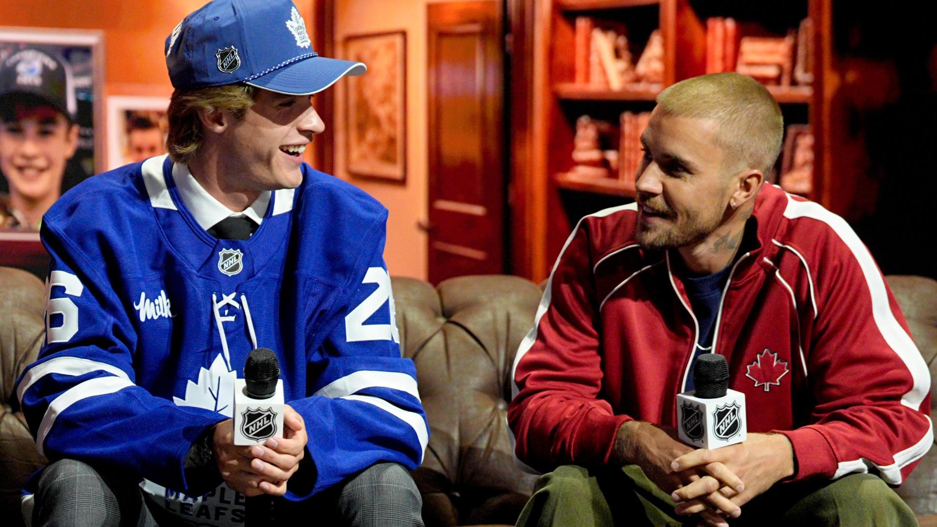 Justin Bieber says being at the NHL draft 'a dream'