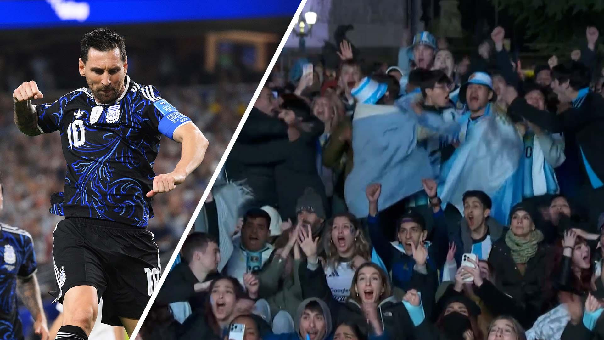 Messi's free kick vs. Jordan sends Argentina fans wild in Buenos Aires