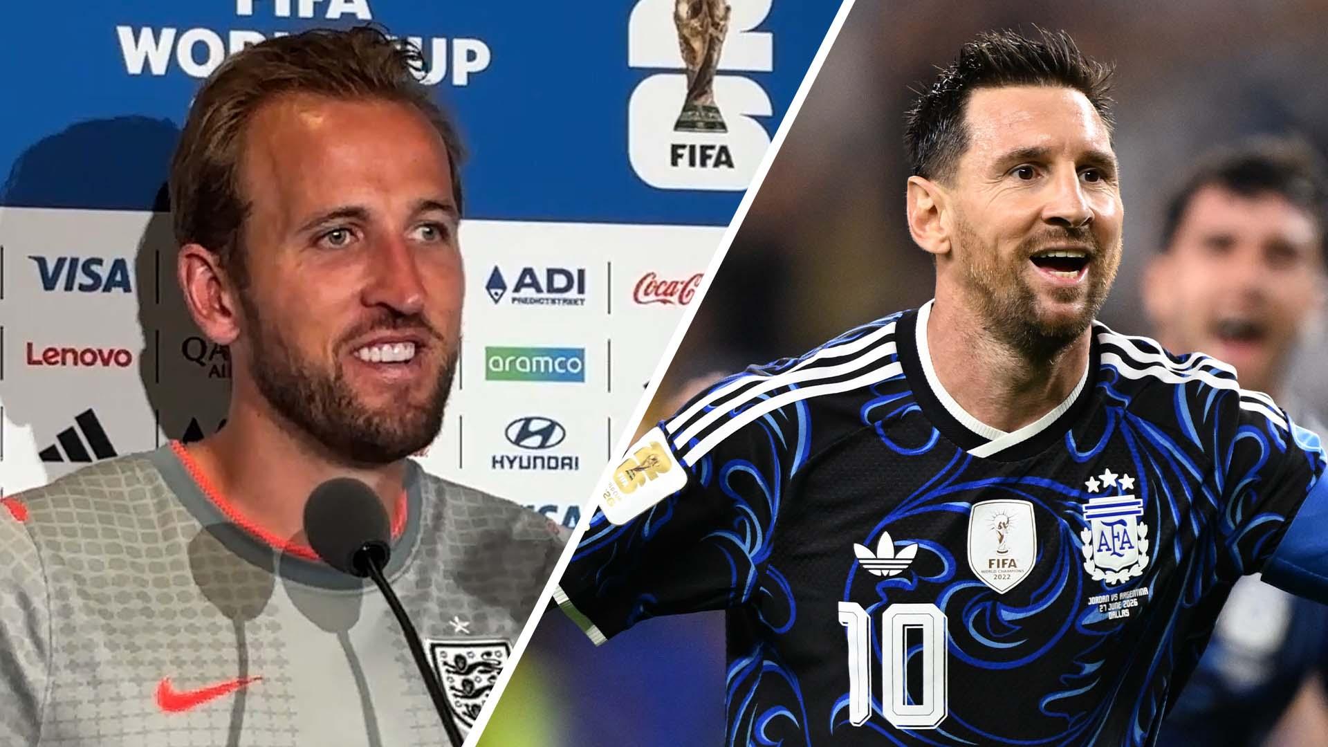 Harry Kane on his Golden Boot race with 'incredible' Messi and Mbappé