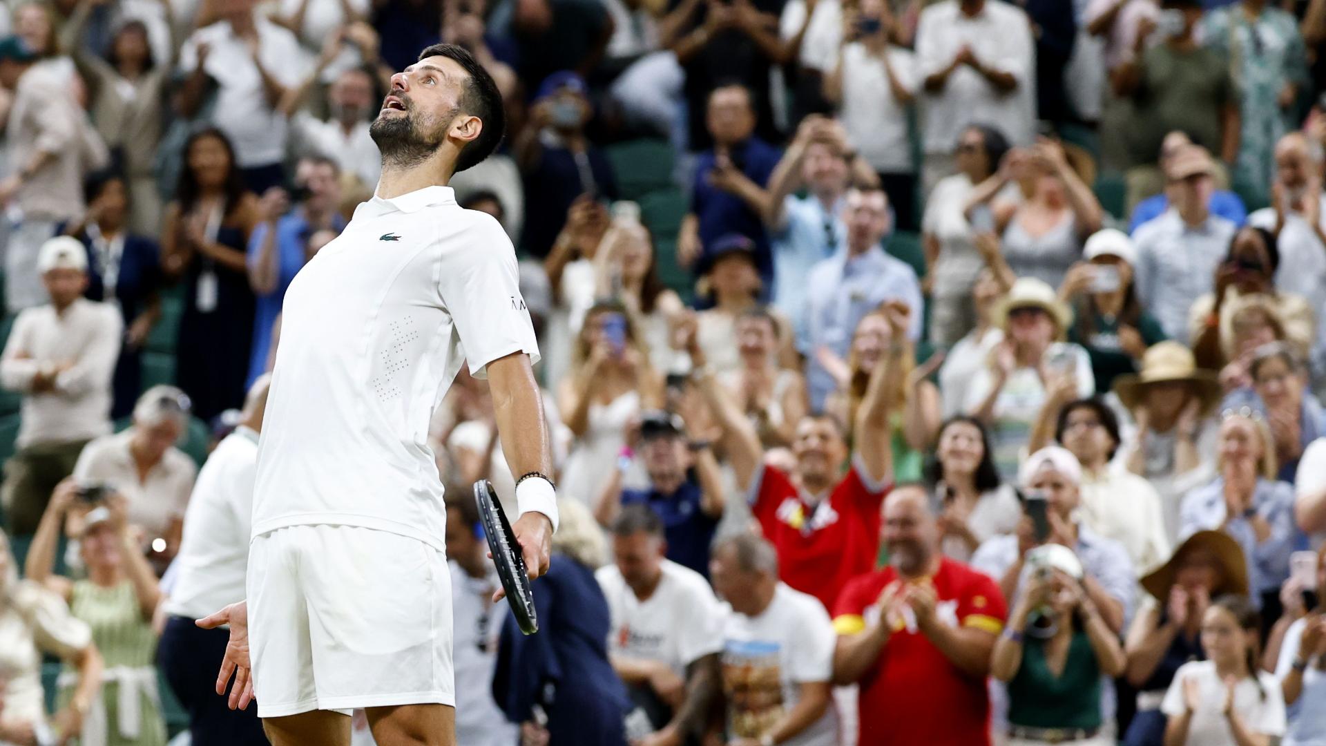 Novak Djokovic survives five-set thriller, advances to Wimbledon semis