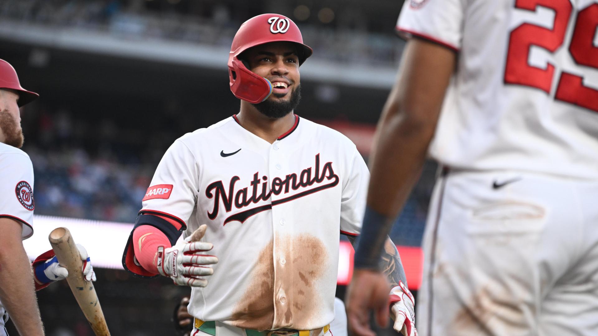 Luis Garcia Jr. smashes a home run