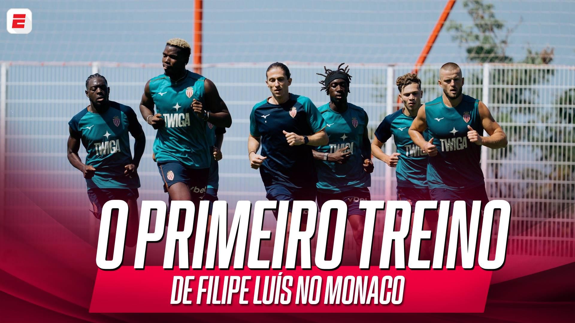 Veja como foi o primeiro treino de Filipe Luís no Monaco