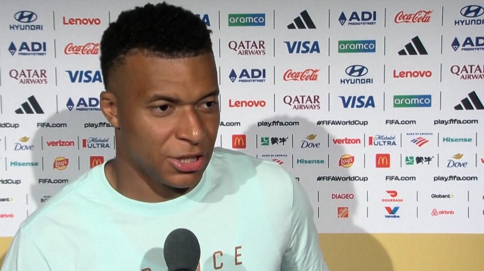 Mbappe: I don't see a World Cup trophy next to me