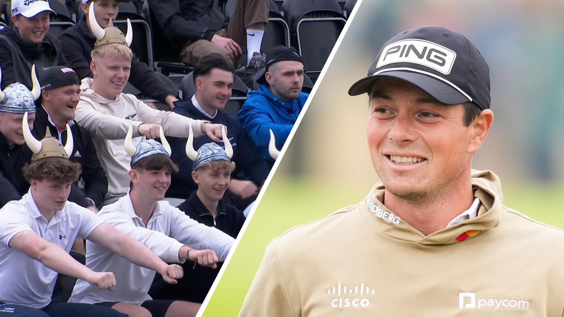 Norway's 'Viking Row' shows out for Hovland at Scottish Open