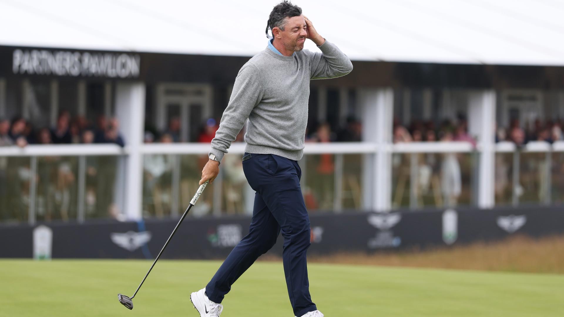 Rory McIlroy declares 'I'm so bad at golf' on this shot