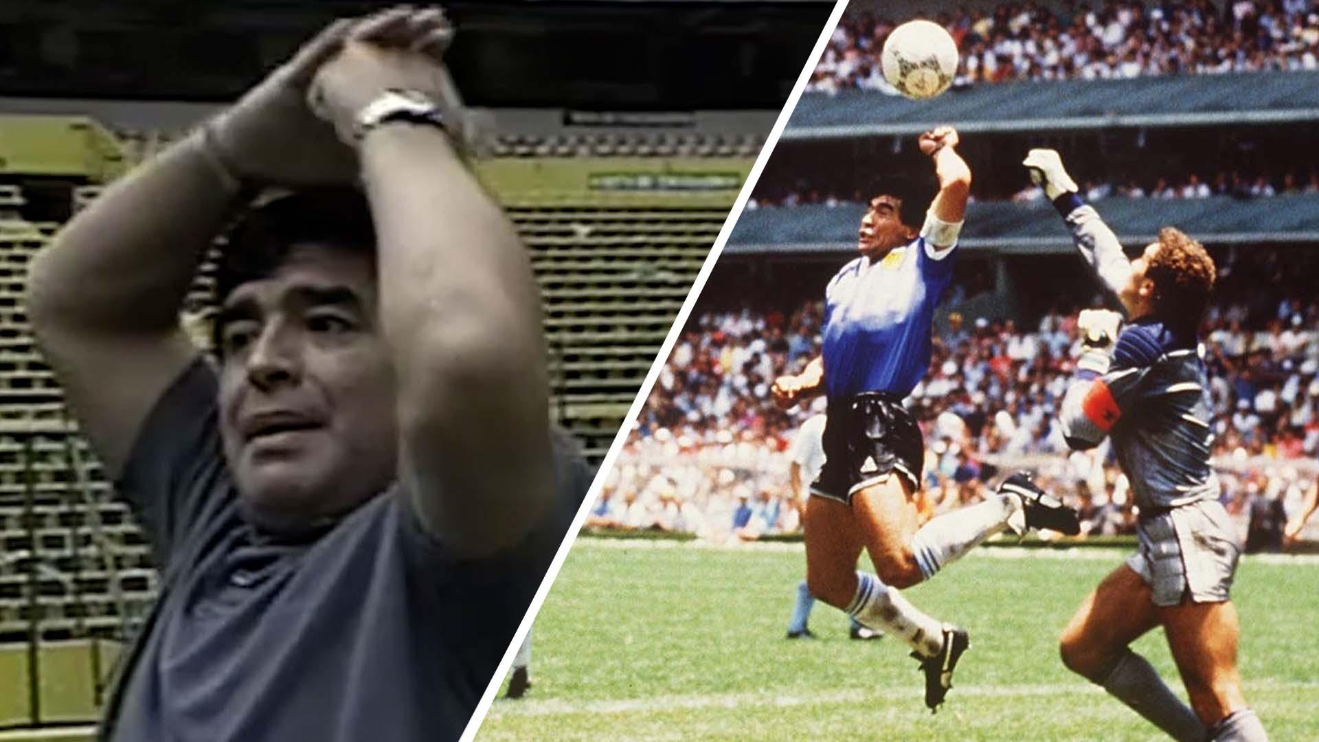 ลูกฟุตบอลประวัติศาสตร์ที่เกี่ยวข้องกับประตู Hand of God ของดิเอโก มาราโดนา
