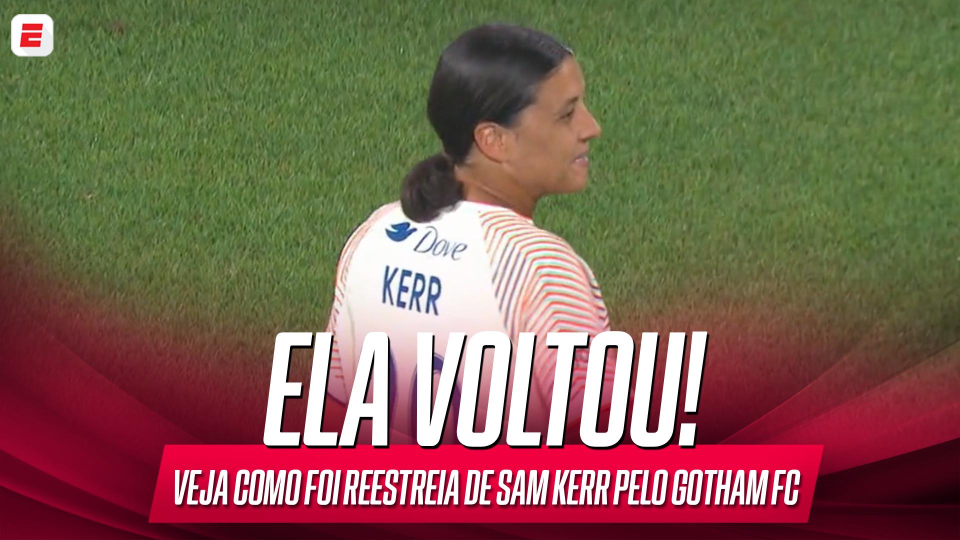 Ela voltou! Sam Kerr é ovacionada em sua reestreia pelo Gotham FC; VEJA!