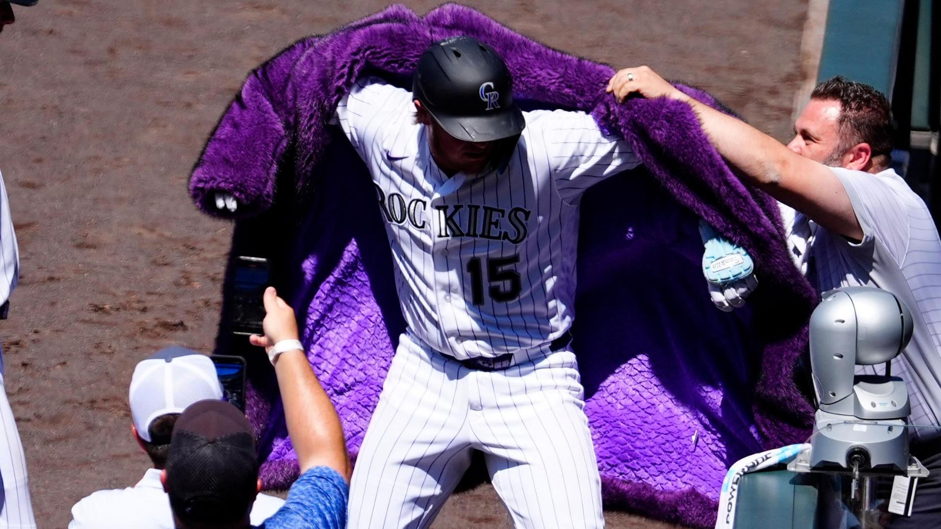 Hunter Goodman rips 3 home runs for the Rockies