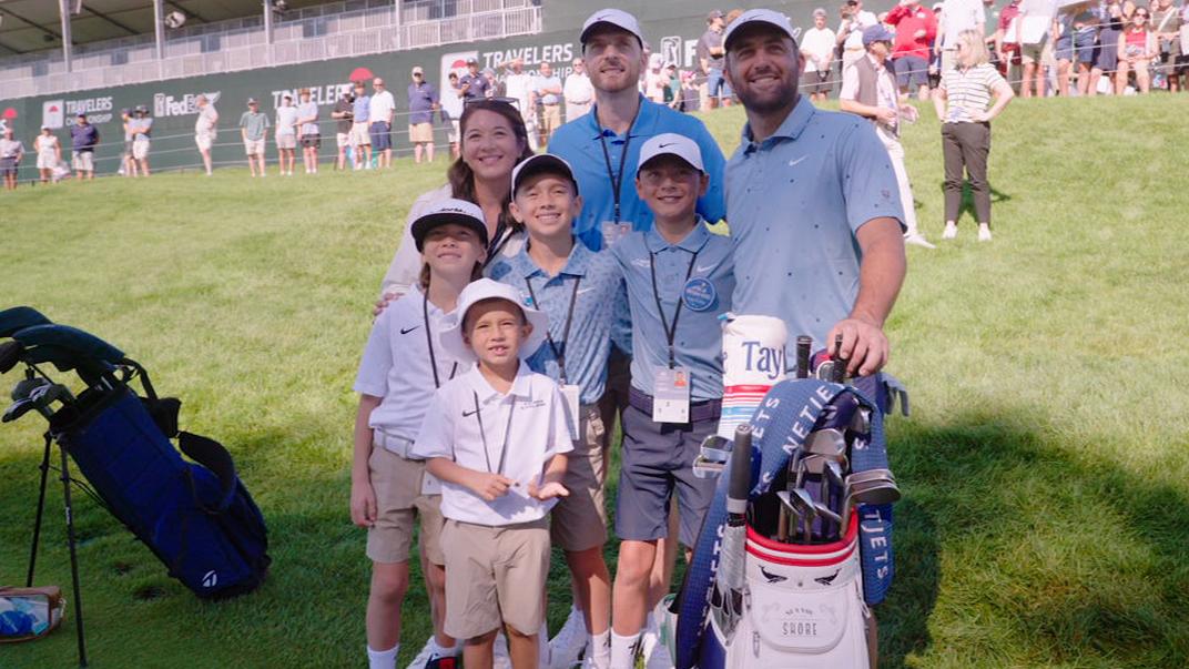 'My Wish': Caleb meets PGA star Scottie Scheffler