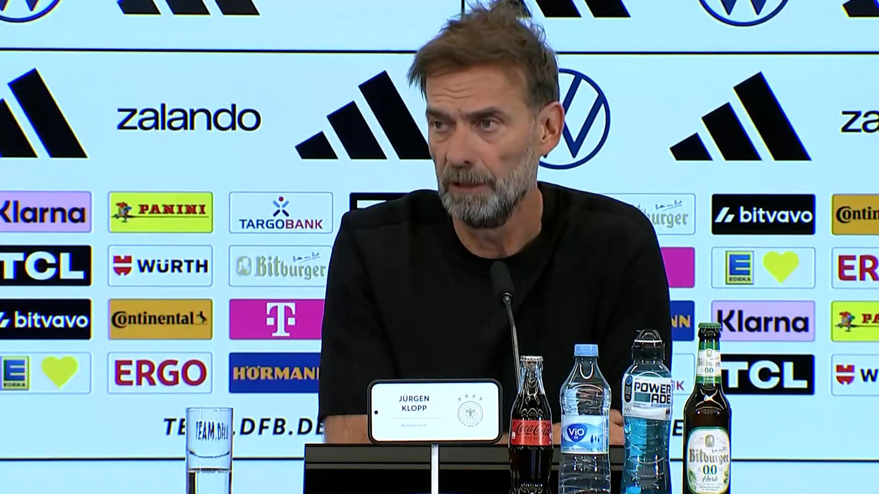 The moment Jürgen Klopp was announced as new Germany head coach