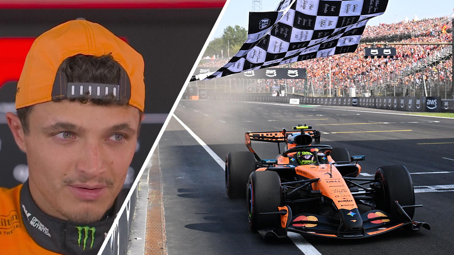 Norris praises 'incredible' pace after Hungarian GP win