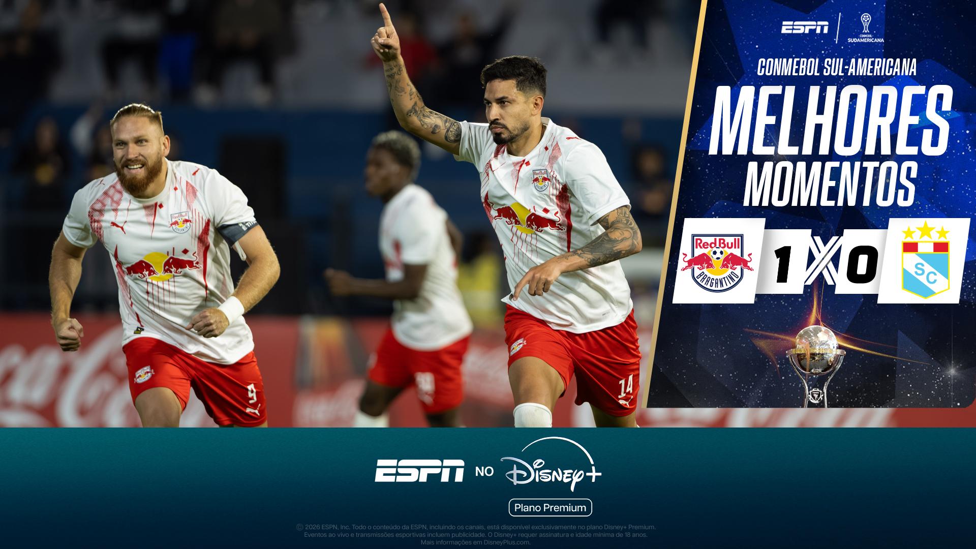 Red Bull Bragantino bate Sporting Cristal com gol de Pedro Henrique e avança na Sul-Americana; melhores momentos