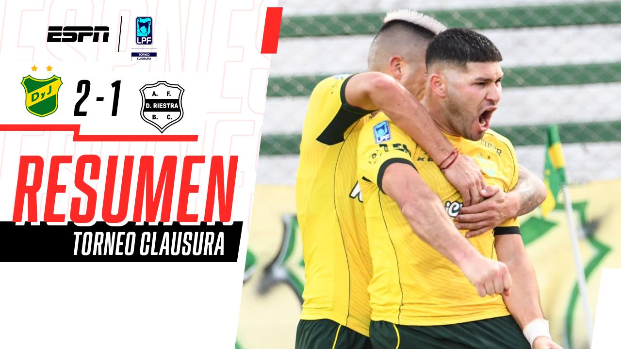 Defensa y Justicia venció 2-1 a Riestra en el Torneo Clausura